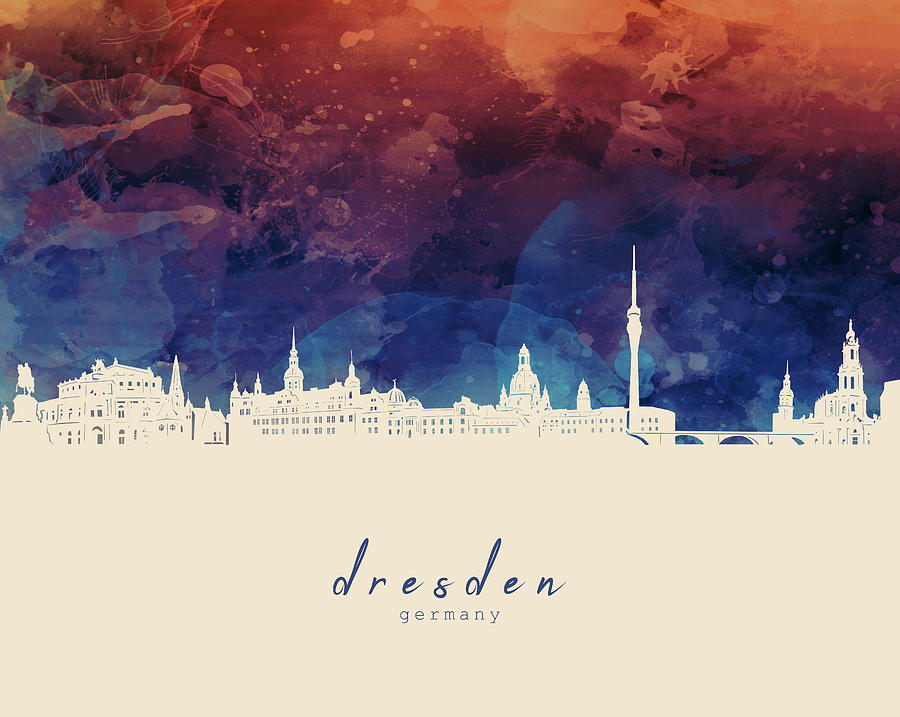 Dresden Skyline Panorama 3 Digital Art