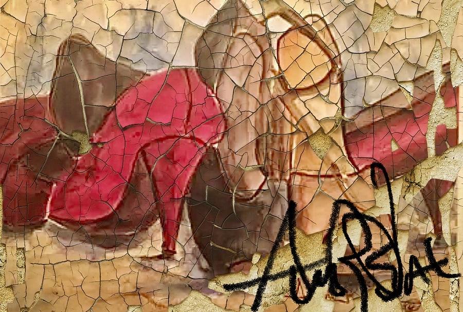 Dress shoes II Mixed Media by Angie ONeal