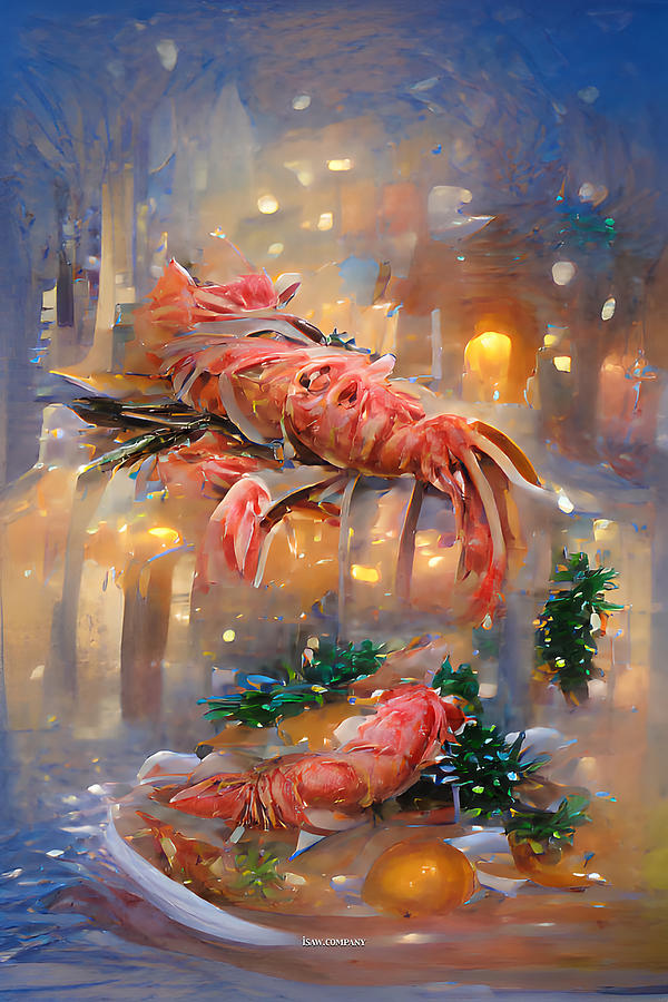 Dressed Lobster Digital Art
