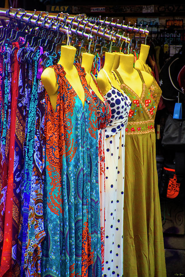 Dresses for Sale, Bangkok Photograph by Brian Shaw - Fine Art America