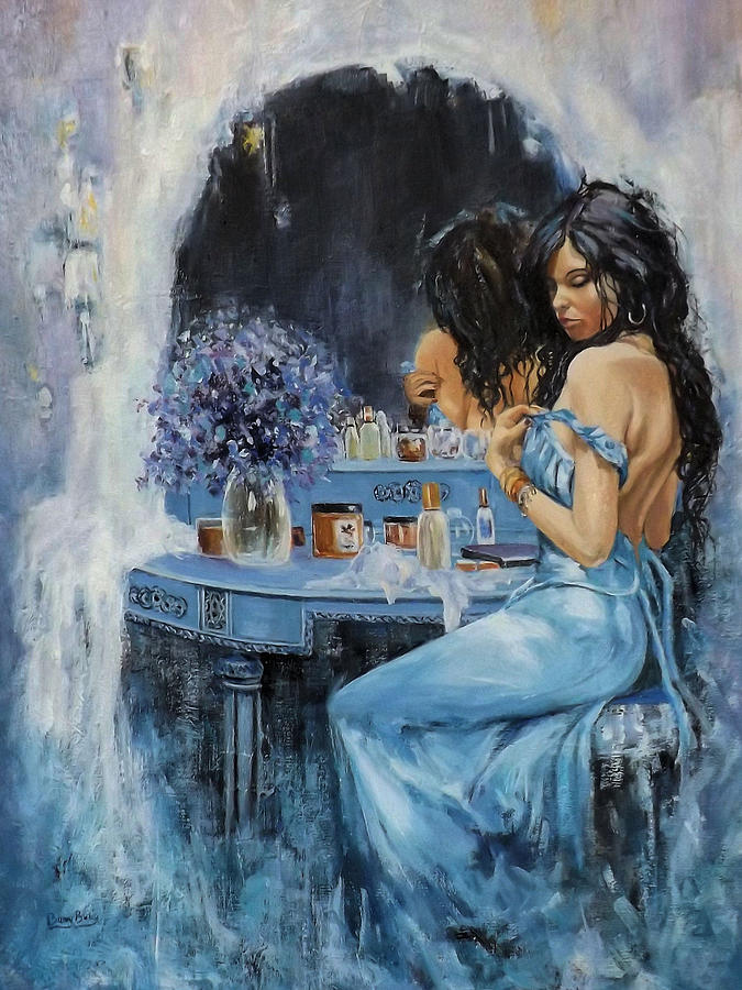Dressing table Painting by Barry BLAKE