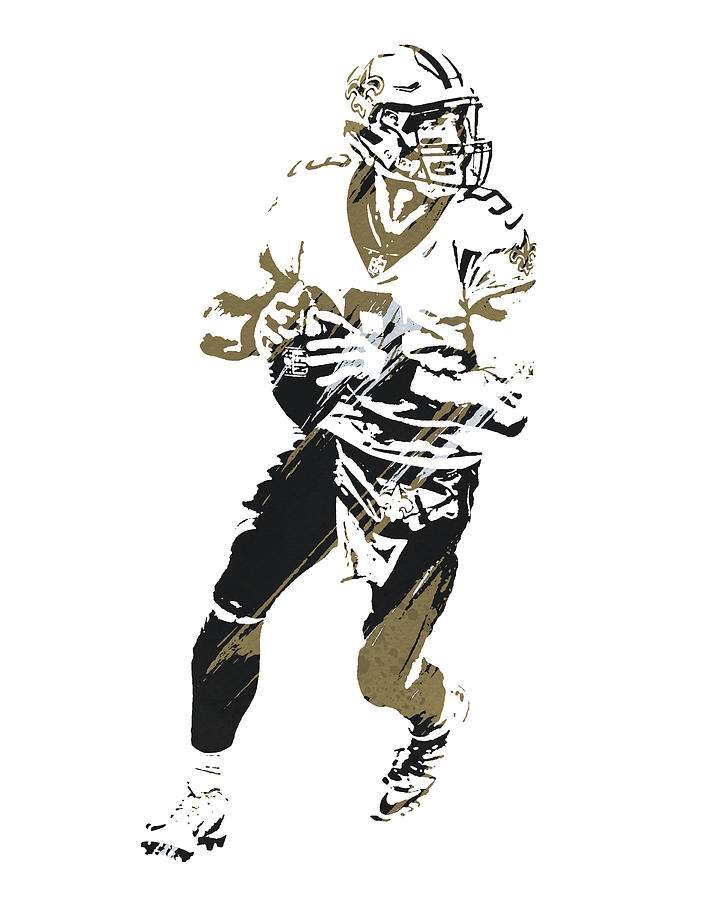 Drew Brees New Orleans Saints Jersey Art Poster by Joe Hamilton - Fine Art  America