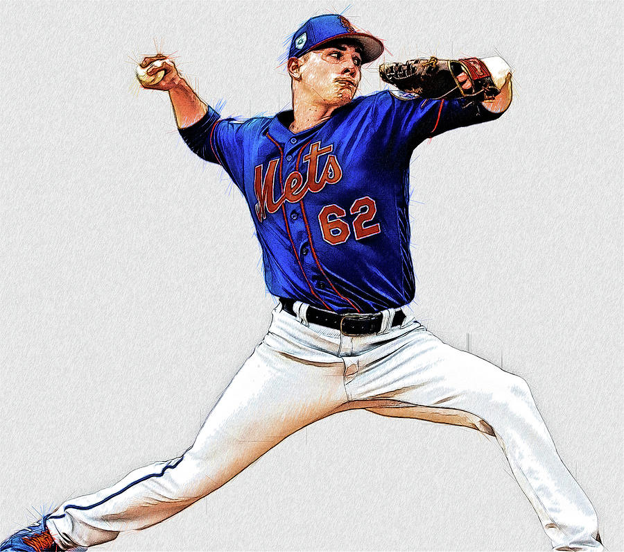 Drew Smith - RH Relief P - New York Mets Digital Art by Bob Smerecki ...