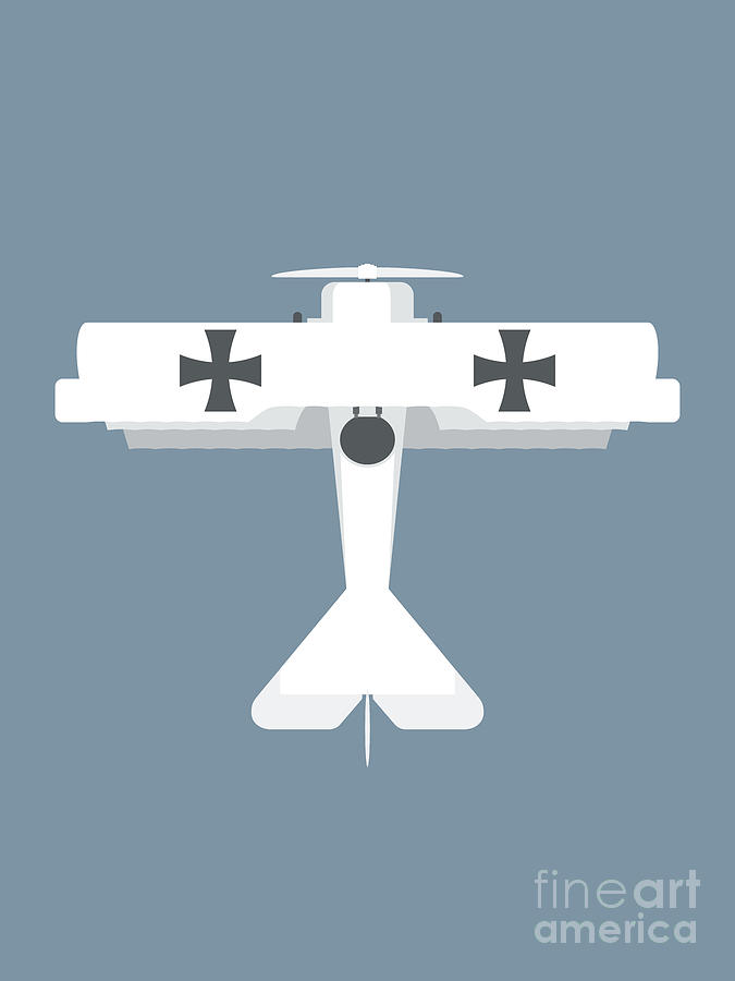 Aircraft Digital Art - Dr.I WWI German Triplane Aircraft - Slate by Organic Synthesis Aircraft Digital Art - Dr.I WWI German Triplane Aircraft - Slate by Organic Synthesis