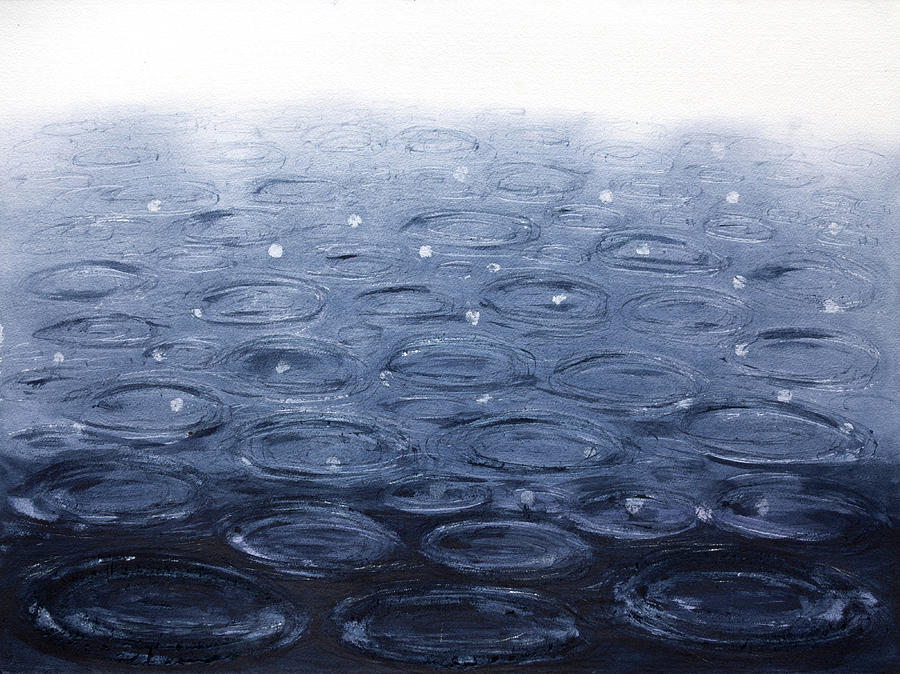 Dribble II, more about water Painting by Petra Rau