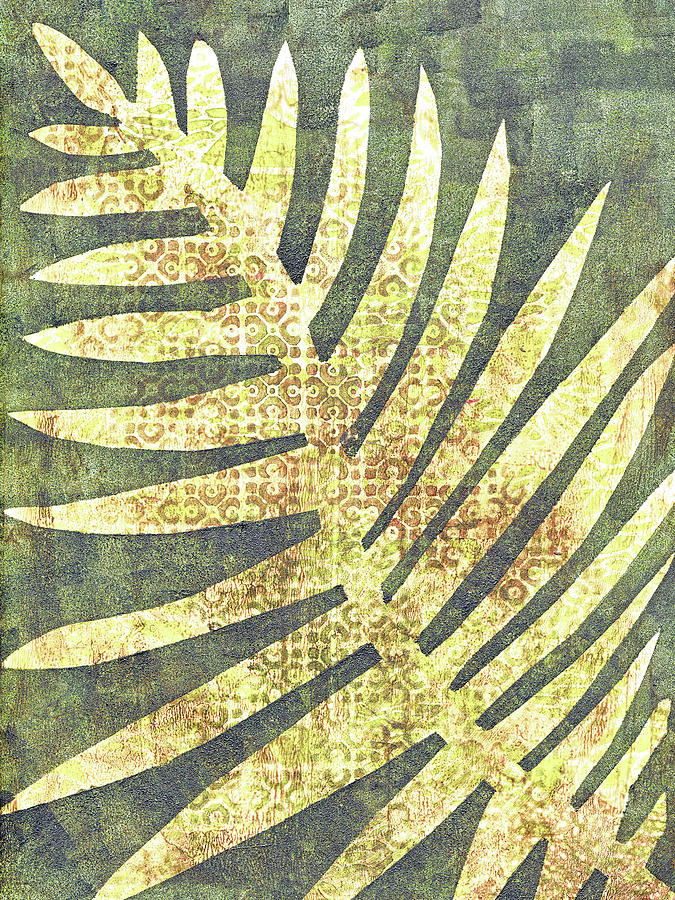 Jungle Painting - Dried Fern by Cynthia Fletcher