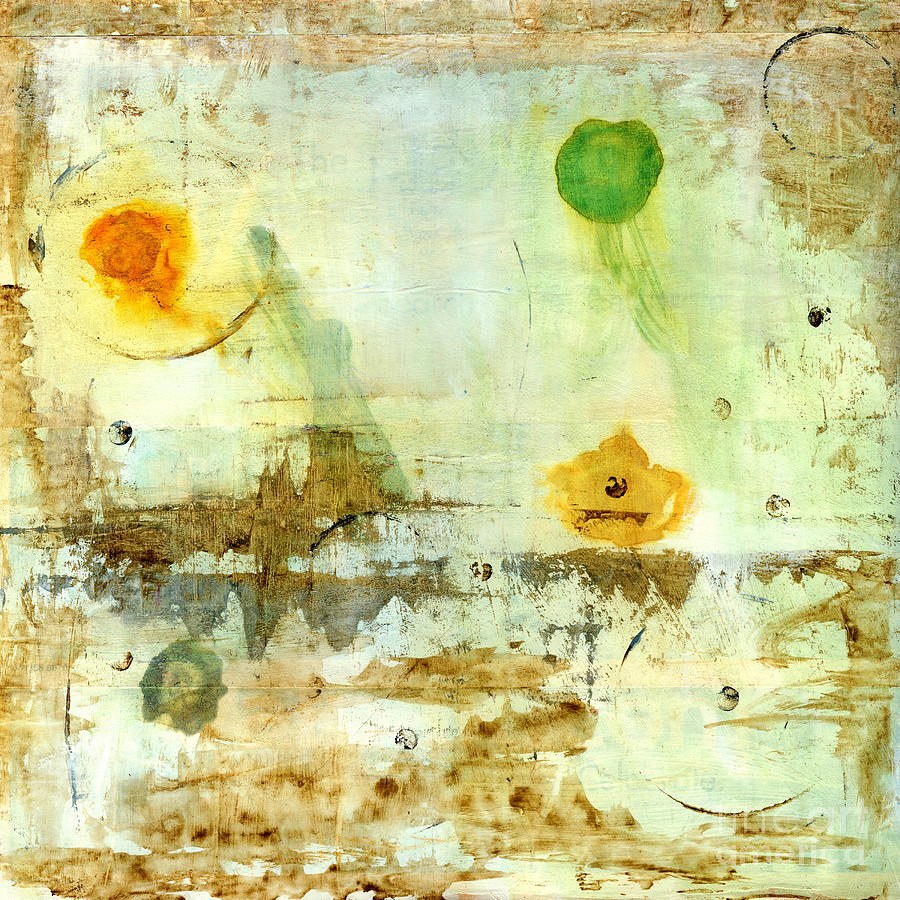 Drifting Painting - Drifting Abstract Landscape by Itaya Lightbourne Drifting Painting - Drifting Abstract Landscape by Itaya Lightbourne