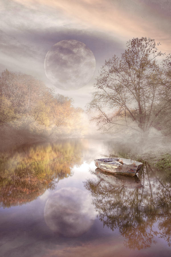 Drifting in Soft Moonlight Photograph by Debra and Dave Vanderlaan