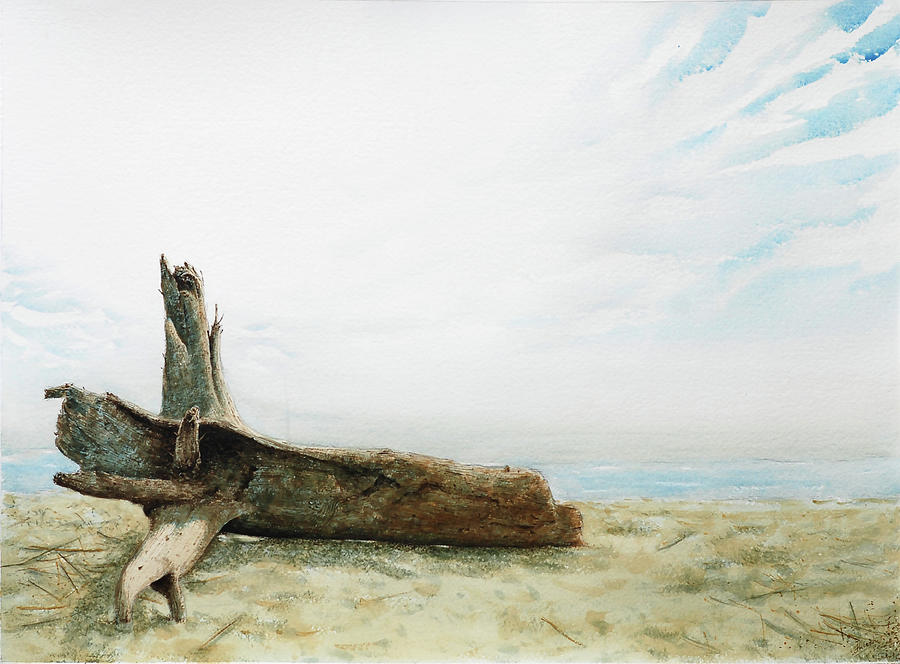 Driftwood Painting by Tesh Parekh