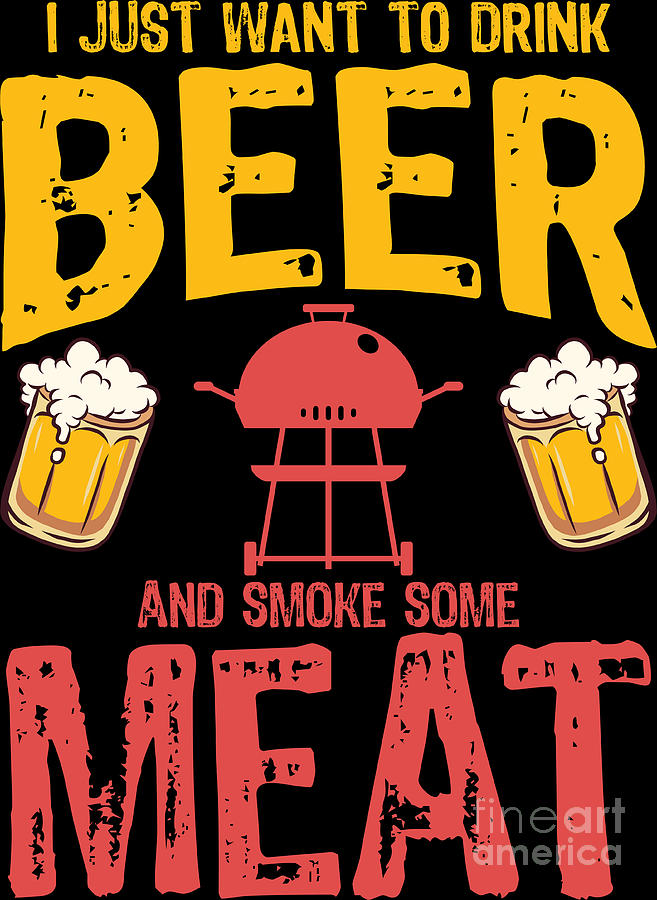 Smokin' BBQ Grill Gift Set with Beer