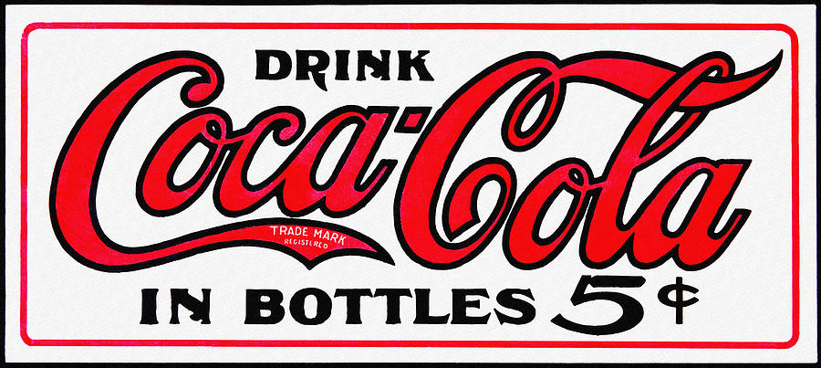 Drink Coca Cola in Bottles 5 Cents Photograph by Bill Cannon