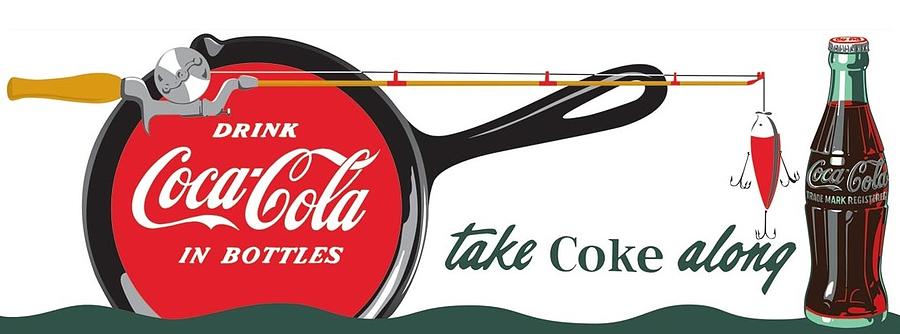 https://images.fineartamerica.com/images/artworkimages/mediumlarge/3/drink-coca-cola-in-bottles-take-coke-along-camping-cast-iron-skillet-fishing-pole-lure-coke-bottle-cody-cookston.jpg