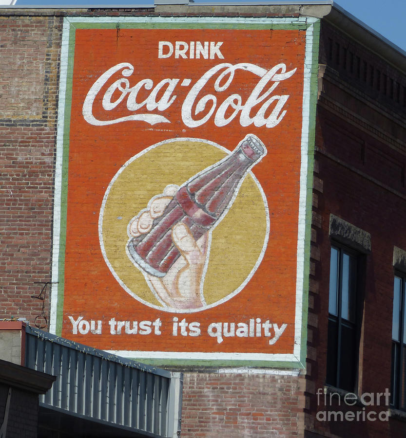 Drink Coca-Cola Mural Photograph by Charles Robinson