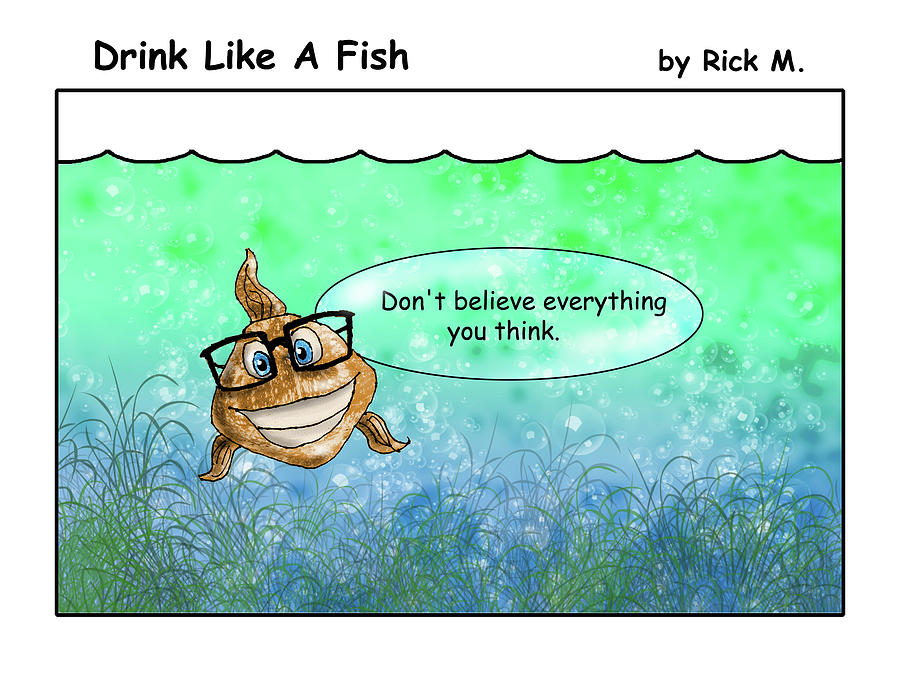 Drink Like A Fish 12 Digital Art by Rick Mosher