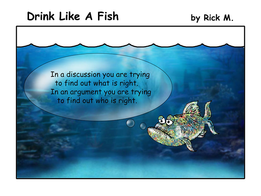 Drink Like A Fish 17 Digital Art by Rick Mosher
