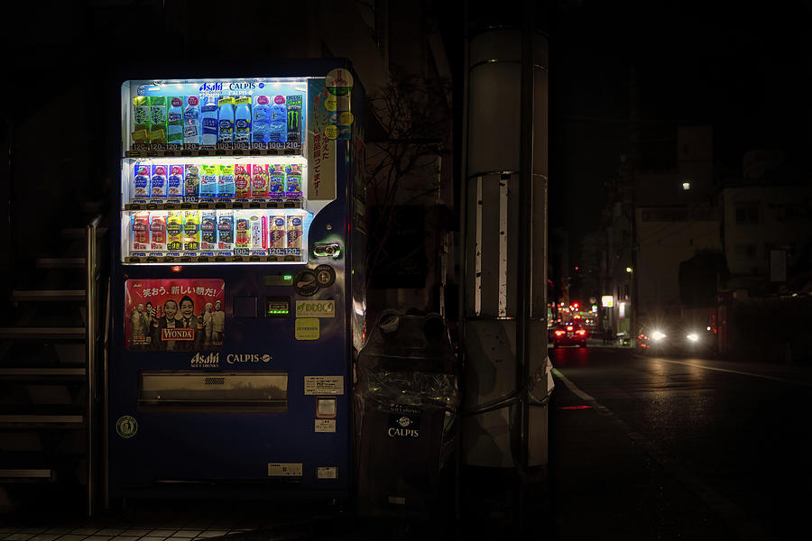 Drink Machine Lights Photograph by Bill Chizek