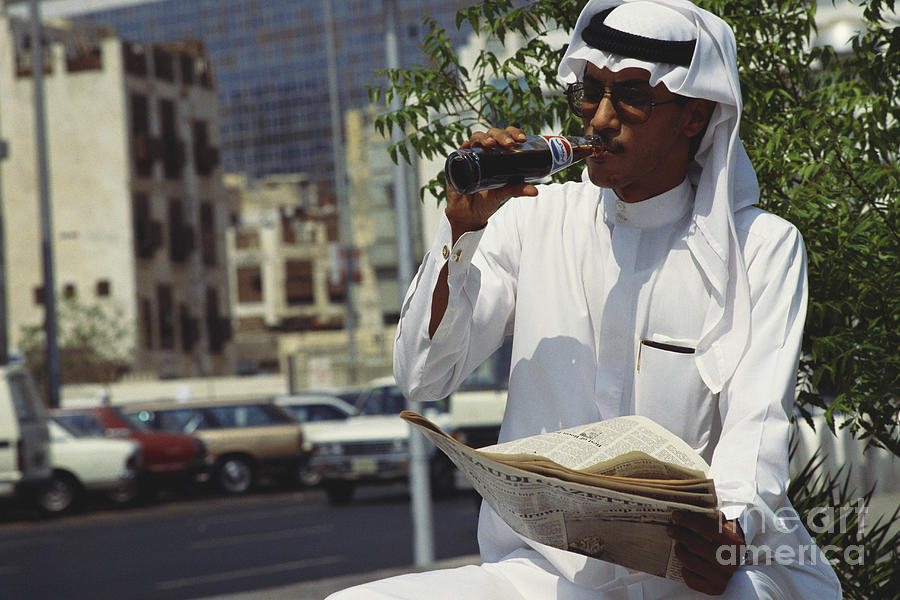 Drinking Pepsi in Saudi Arabia Photograph by Allen Green