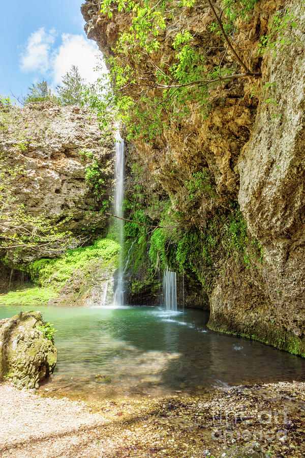 Dripping Springs In The Shadows Photograph by Jennifer White - Fine Art ...