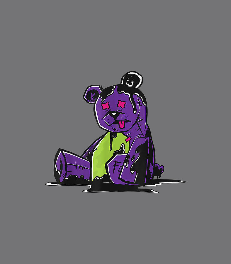 Dripping Teddy Bear made to match Jordan 5 BelAir Digital Art by Kamern ...