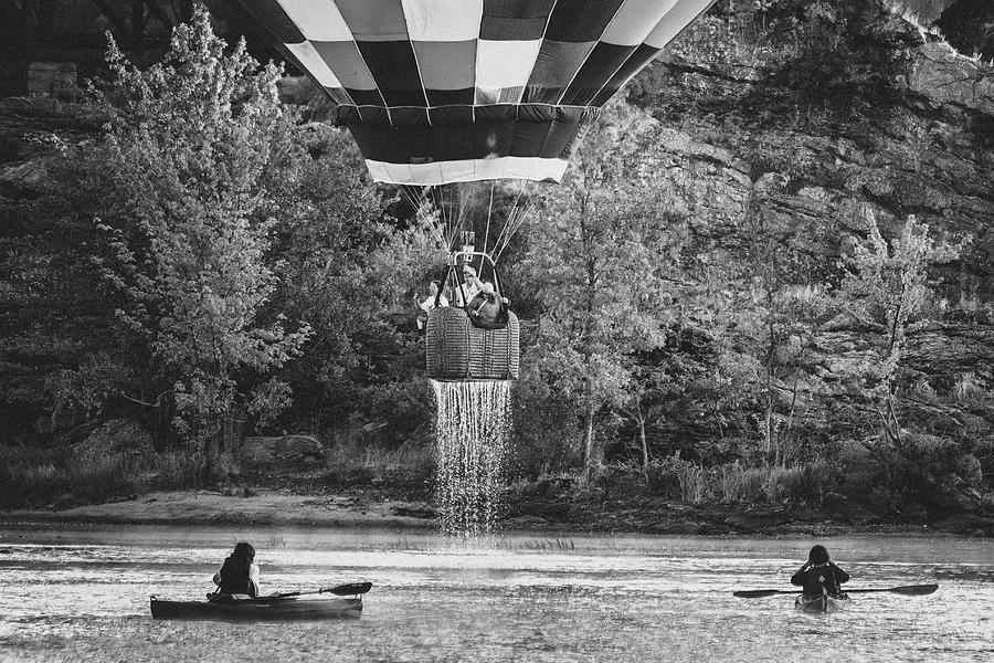 Dripping Wet  Hot Air Balloons Photograph by Bob Orsillo