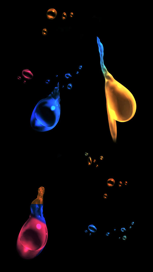 Drips and Drops Digital Art by Ronald Mills