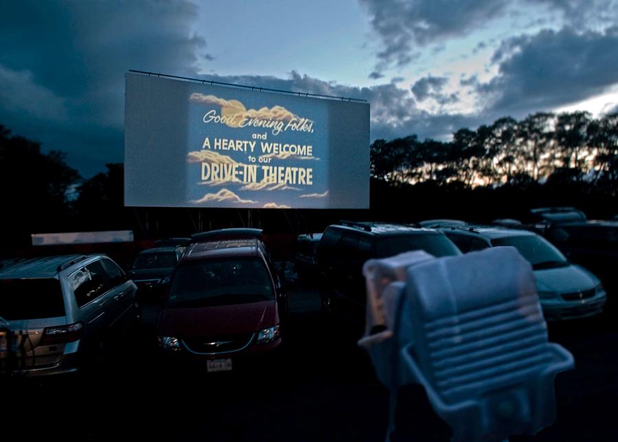 DriveIn Movie Theater Wellfleet, Cape Cod Poster Digital Art by Maria