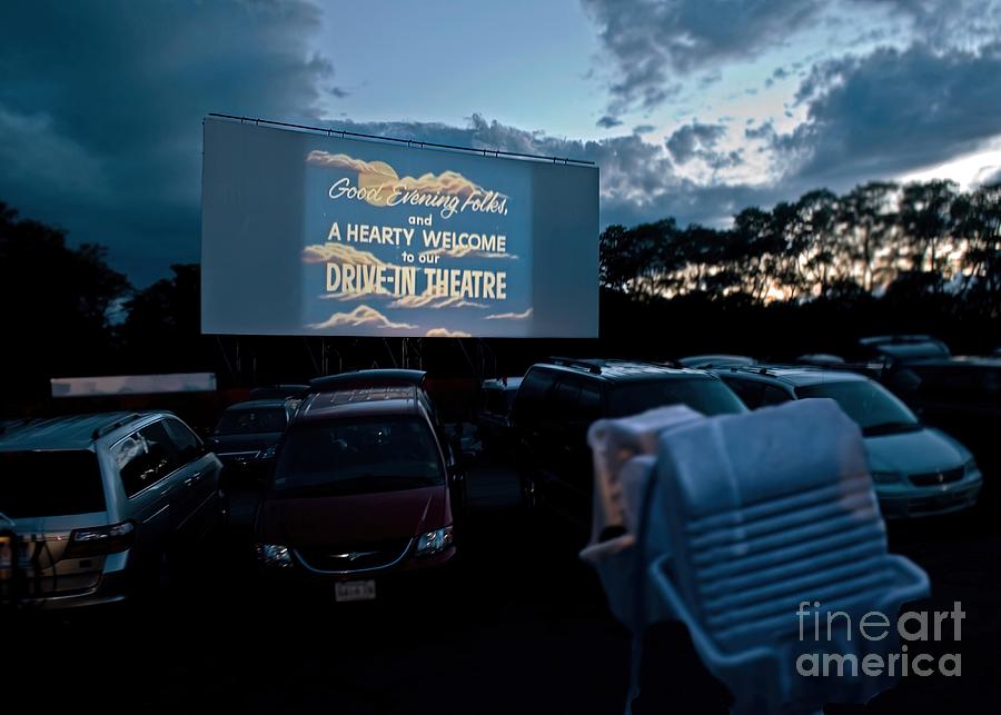 DriveIn Movie Theater Wellfleet Cape Cod Painting by Steve Palmer Pixels