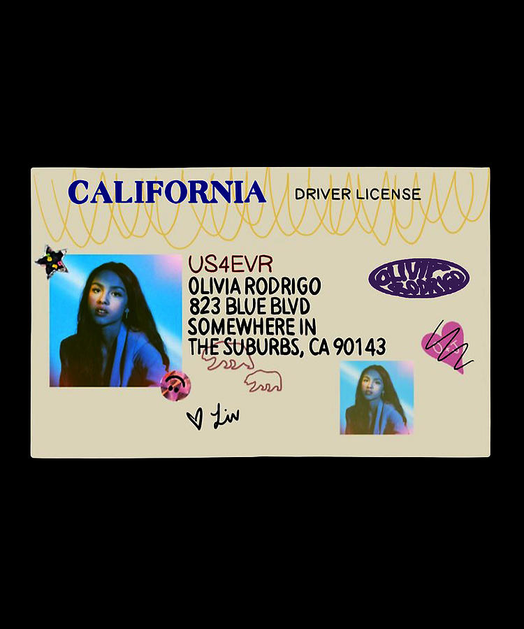 Drivers License Olivia Rodrigo Digital Art By Agus Wahono