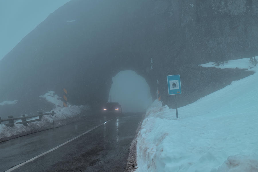 Driving by the rock tunnel in Serra da Estrela Photograph by Angelo DeVal