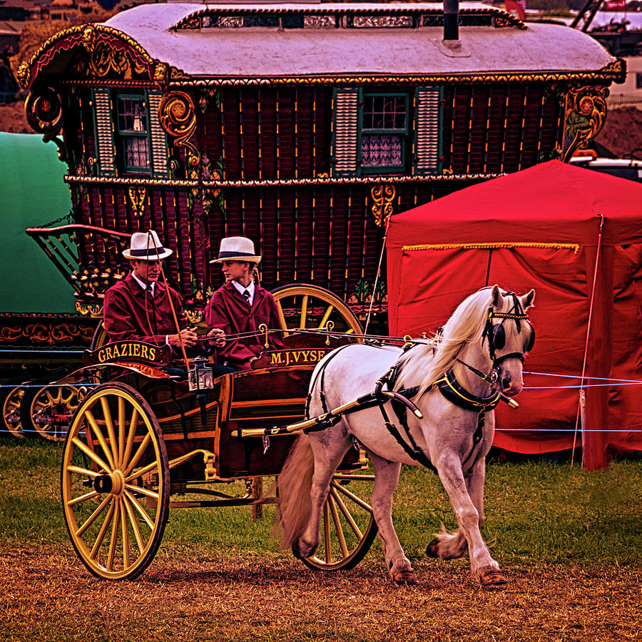Driving Competition Horse Drawn Carriage Photograph by Chris Lord