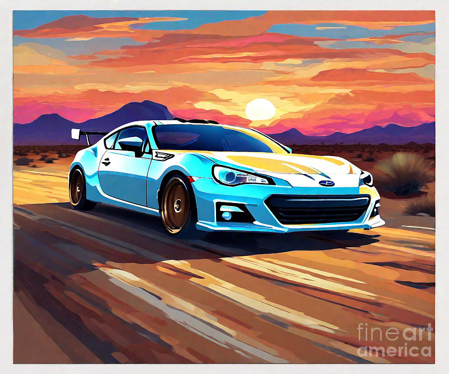 Driving Dynamics Redefined Subaru BRZ JDM Edition Drawing by Destiney ...