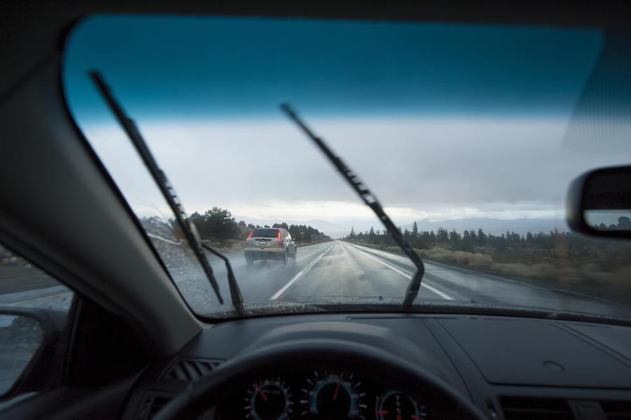 Driving in the rain Photograph by Thomas Winz