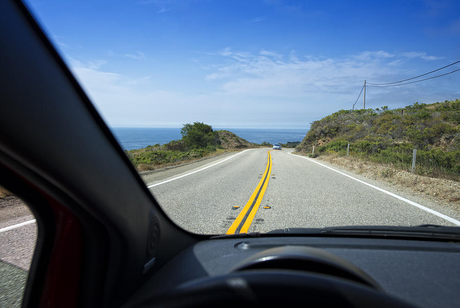Driving near Big Sur Coastline Photograph by Thomas Winz