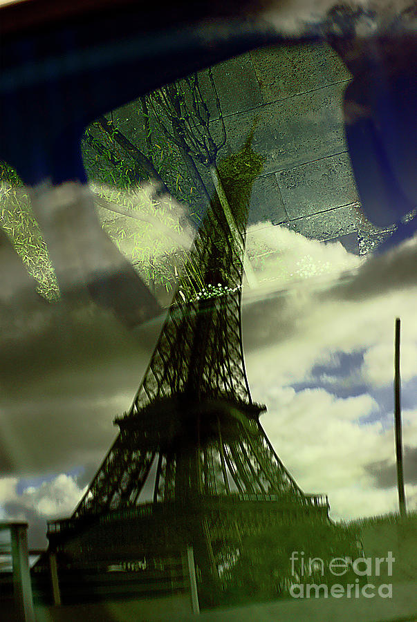 Driving Near The Eiffel Tower. Photograph