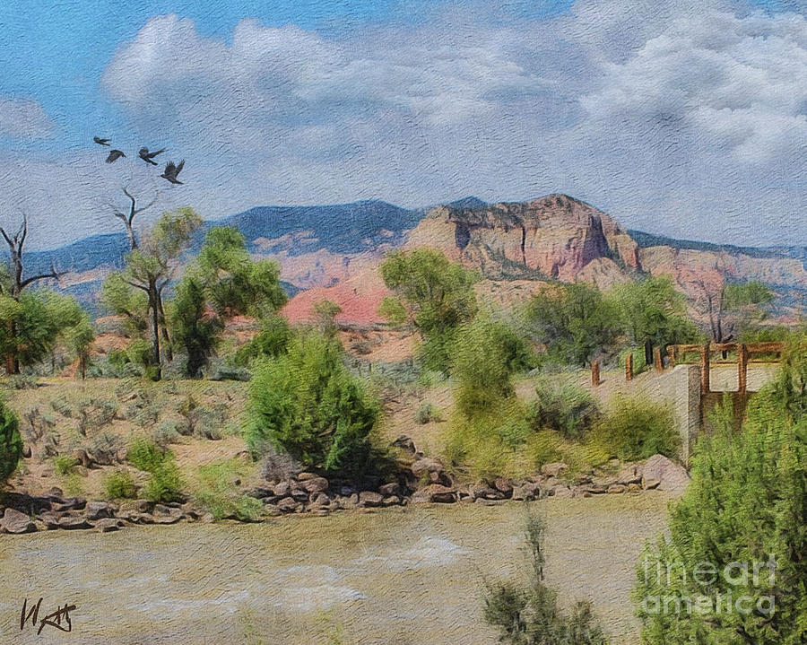Driving Northern New Mexico Digital Art by William Wyckoff