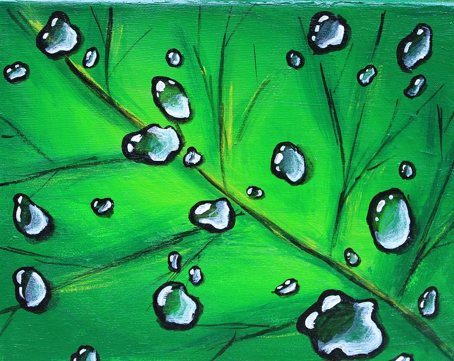 Droplets Painting by Hannah Midha - Fine Art America