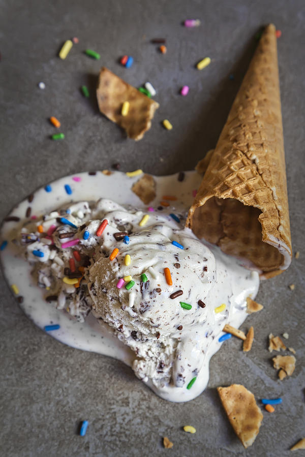 Dropped Ice Cream Cone Photograph by George Crudo Photography