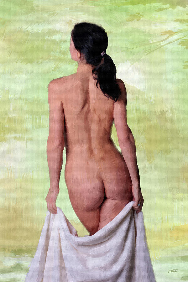 Portrait Painting - Dropping the Towel - DWP15249289 by Dean Wittle