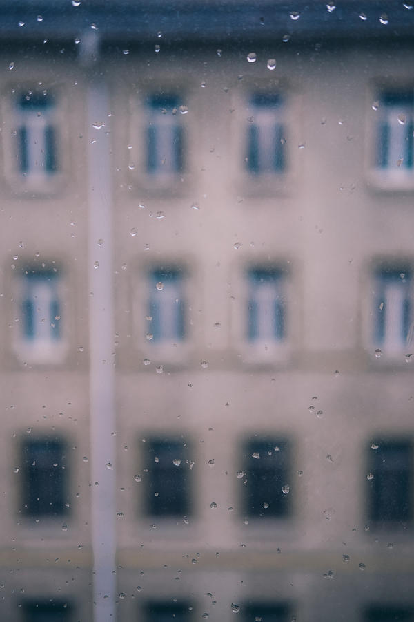 Drops on window glass Photograph by Marcel Fagin / FOAP