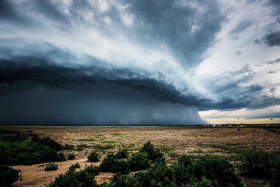 Droughtbuster - Thunderstorm Brings Rain to Fields in Kansas Photograph ...