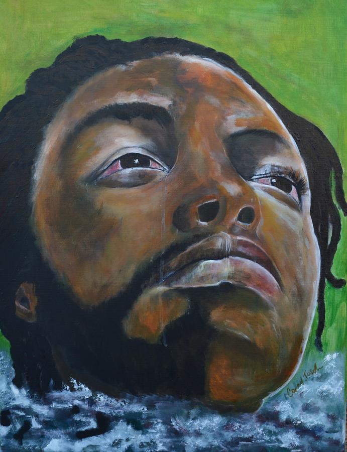 Drowning  Painting by Carmel Joseph