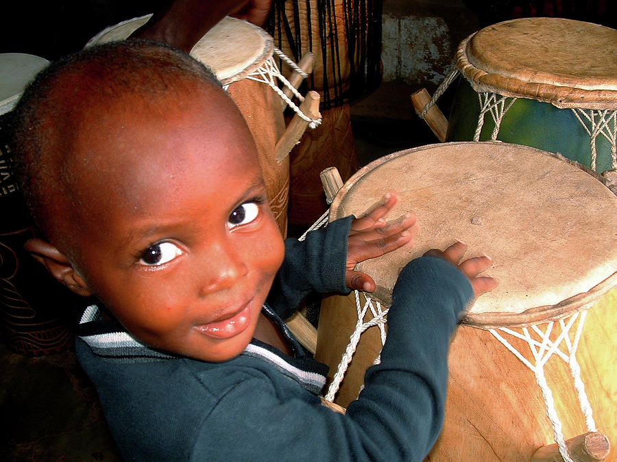 Drummer Boy Ghana Photograph by Wayne King