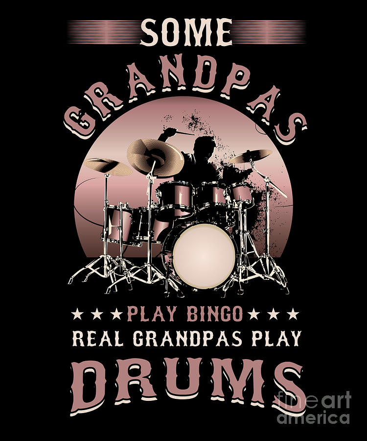 Mens Drum Player Grandpa T-Shirt Gift Drummer Grandpa Mens Drum Player Grandpa T-Shirt Gift Drummer Grandpa