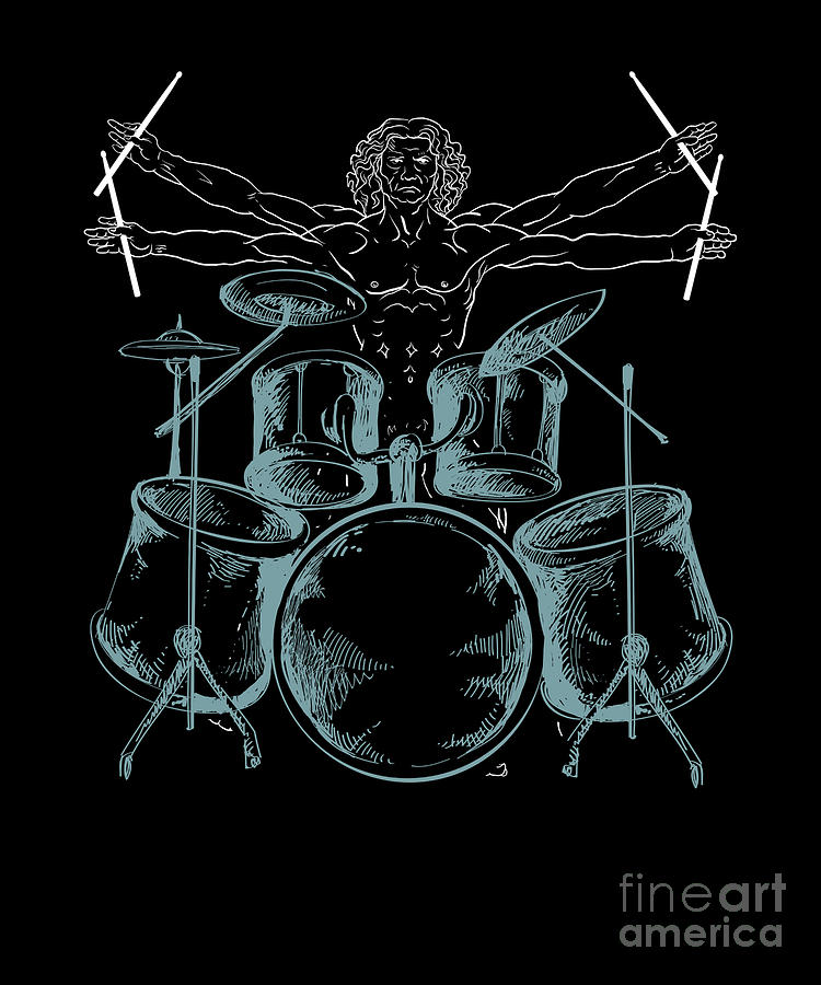 Drummers Music Lovers Rock Bands Drumming Musician T Drums Digital 6675