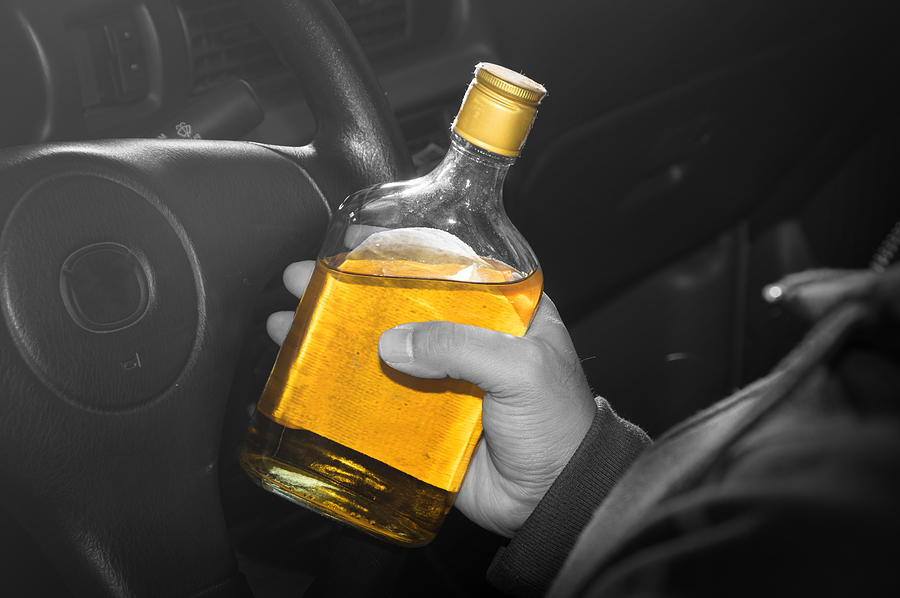 Drunk driver,social problem concept. Photograph by Peerayot