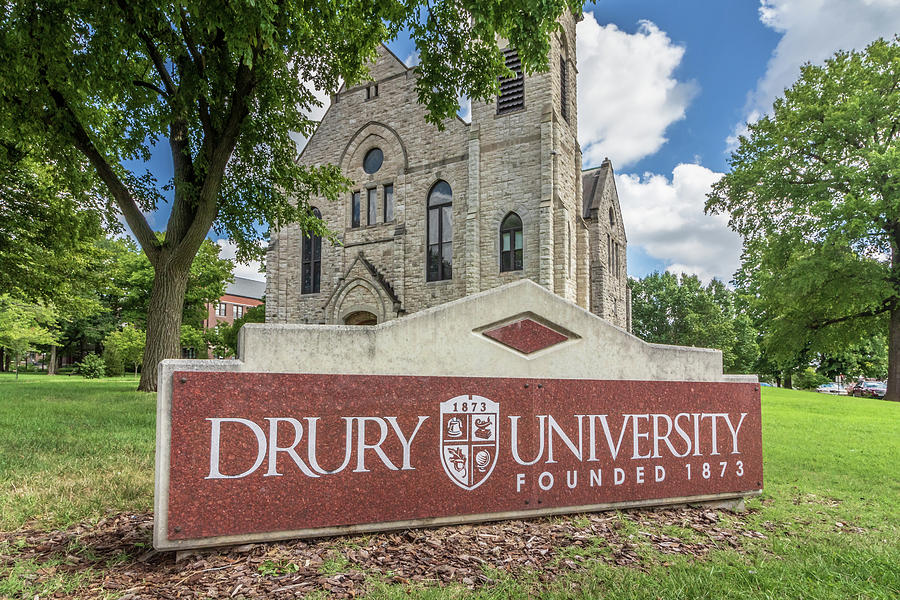 Drury University Sign Photograph by Allin Sorenson