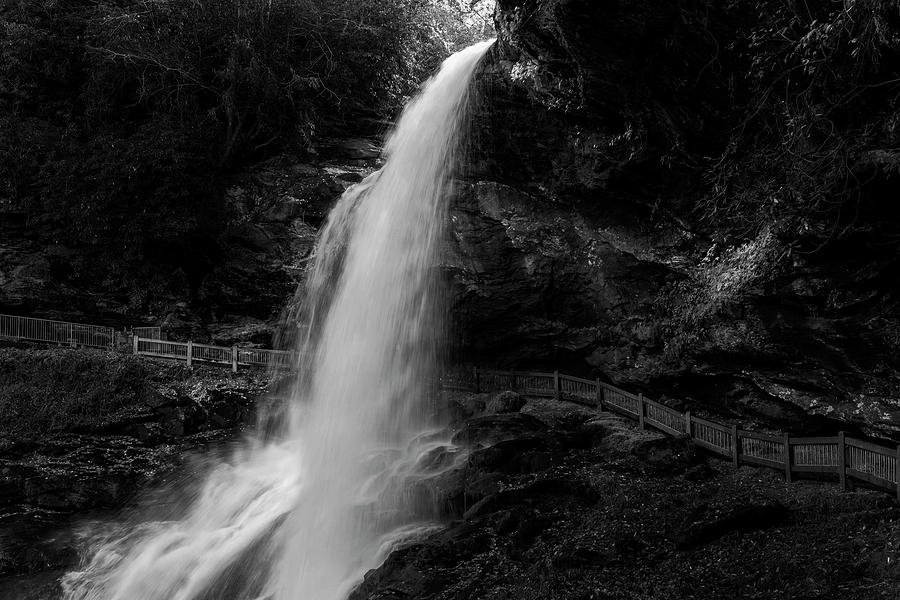 Dry Falls Black And White Photograph by Dan Sproul