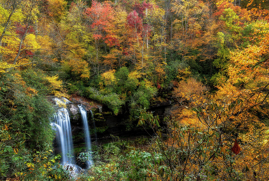 Dry Falls Surrounded by Fall Photograph by Mark Papke