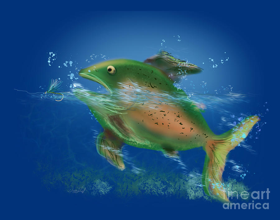 Dry Fly Action Digital Art by Doug Gist