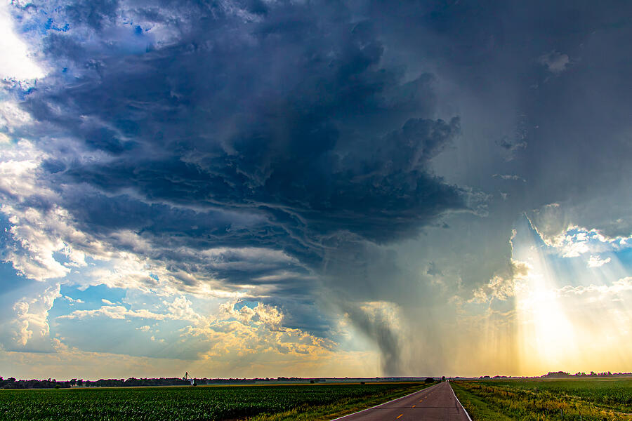 Dry High Based Nebraska Thunderstorm 002 Photograph by NebraskaSC